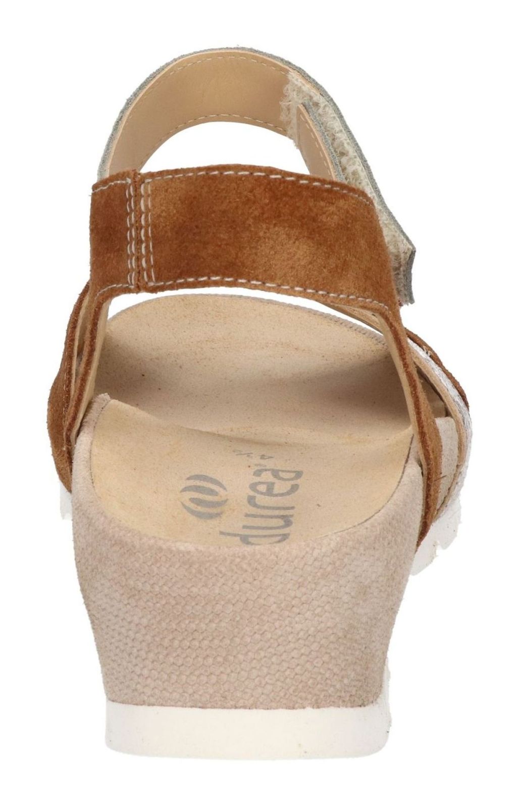 Durea dames sandalen Cognac Champagne wijdte H