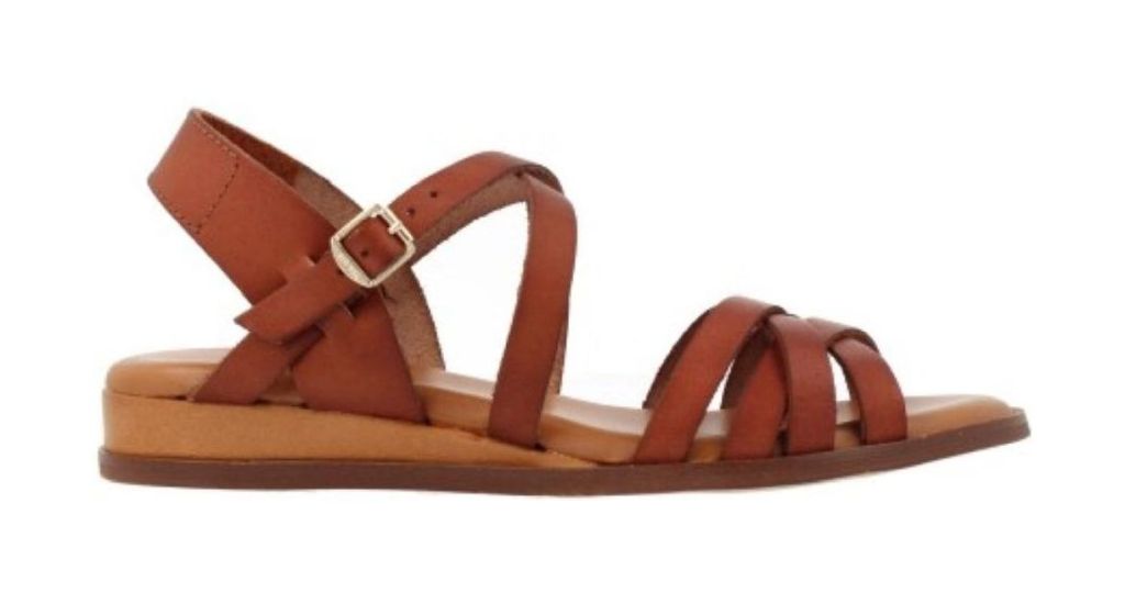 munitie Handvol Amfibisch sandalen & slippers red rag dames cognac bestellen