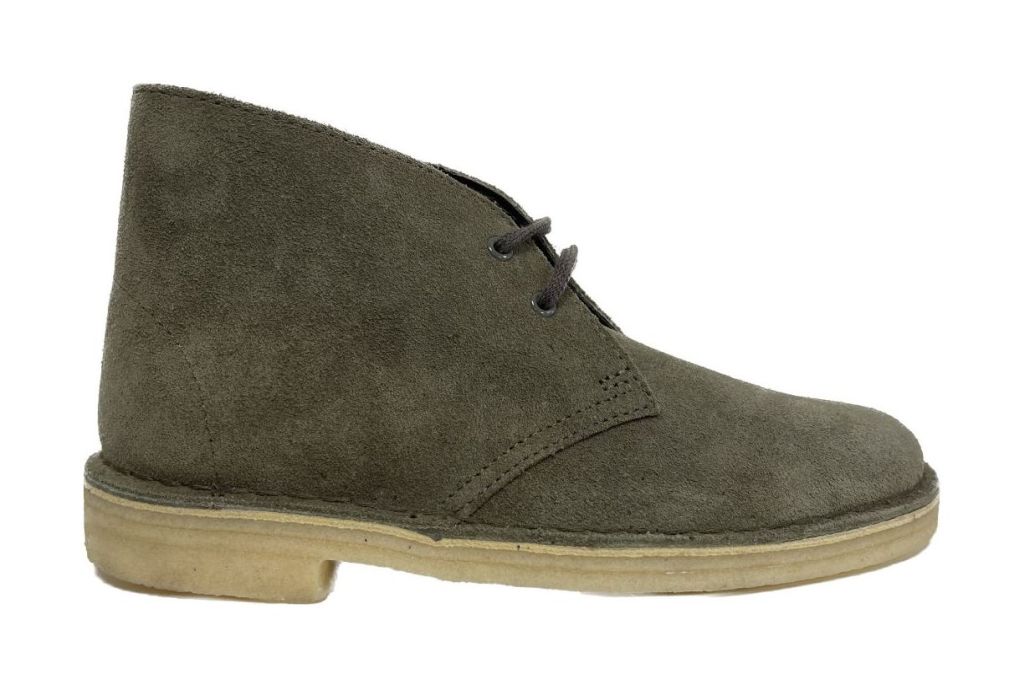 Psychologisch schoorsteen wijsvinger Olive Suede Clarks desert boots voor dames