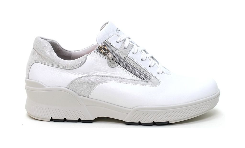 Durea wittte dames sneakers wijdte h