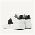 Elise wing white leather black