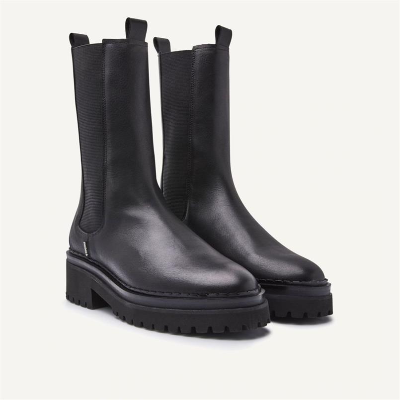 Fae adams black leather