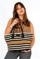 Raffia shopper capri