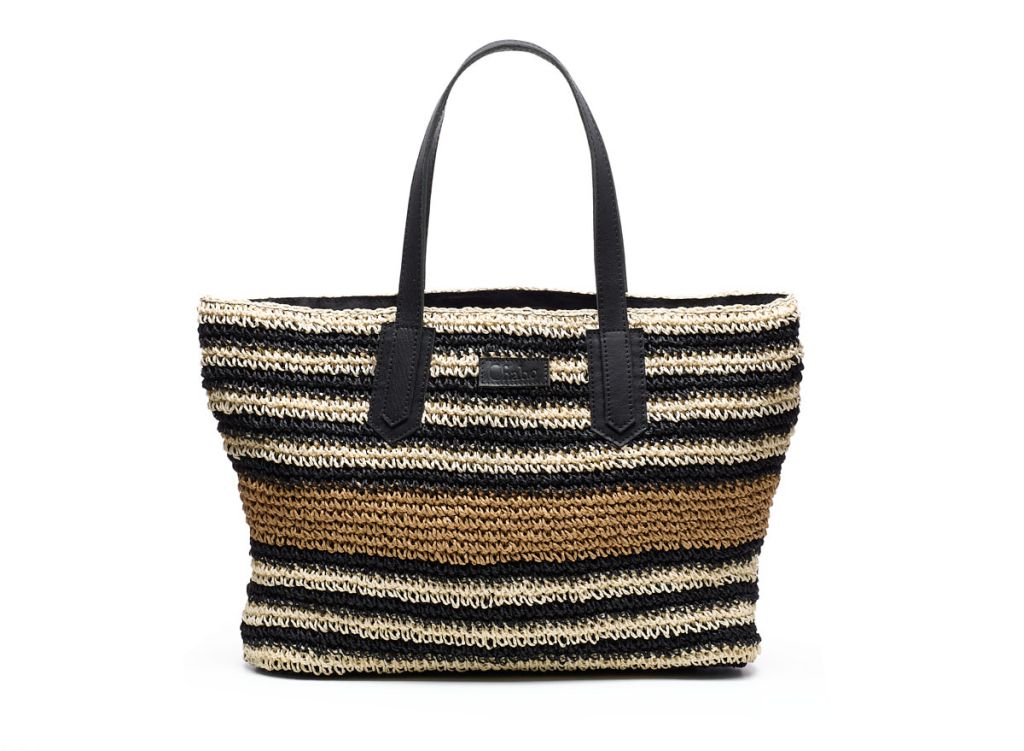 Raffia shopper capri
