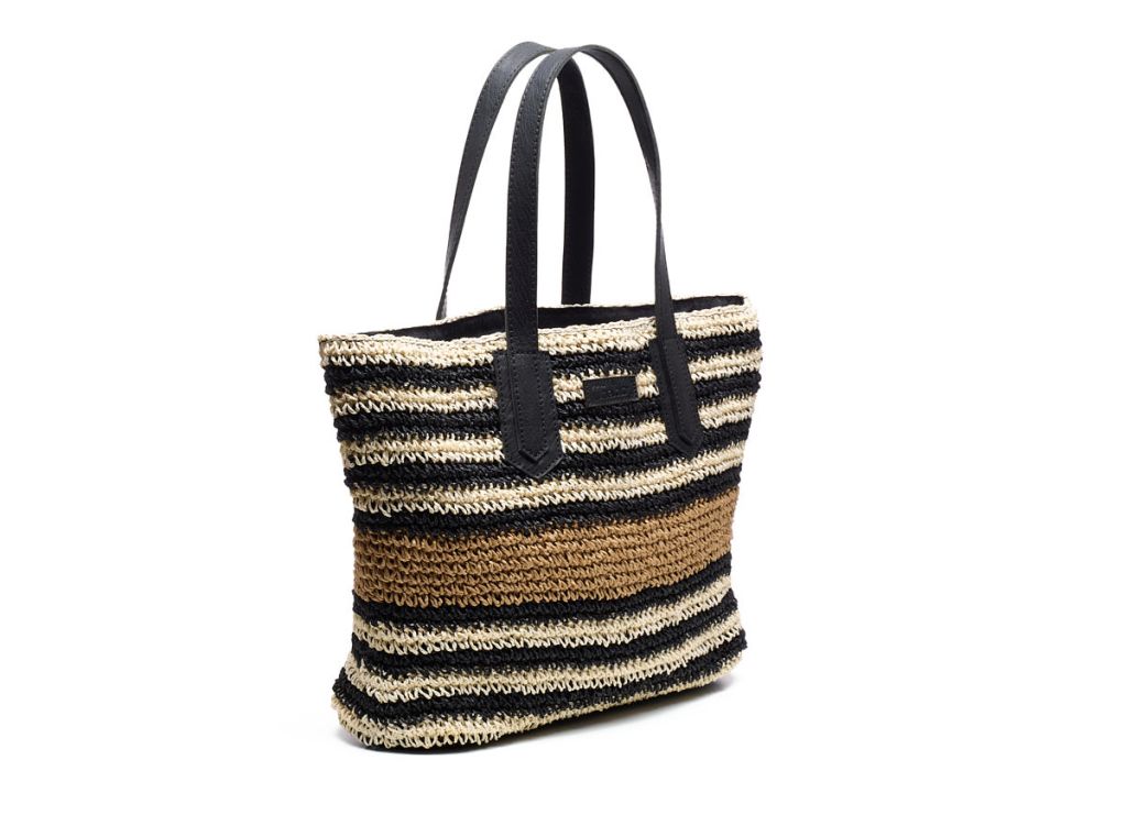 Raffia shopper capri
