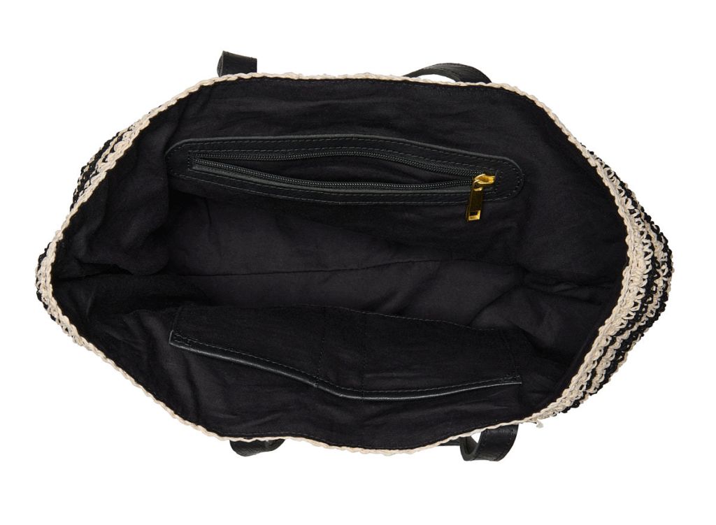 Raffia shopper capri