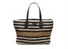 Raffia shopper capri