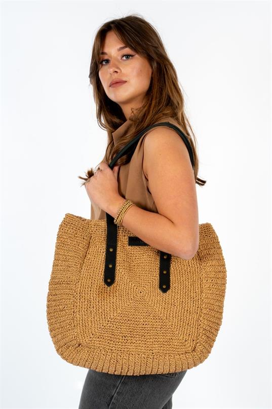 Raffia shopper corsica