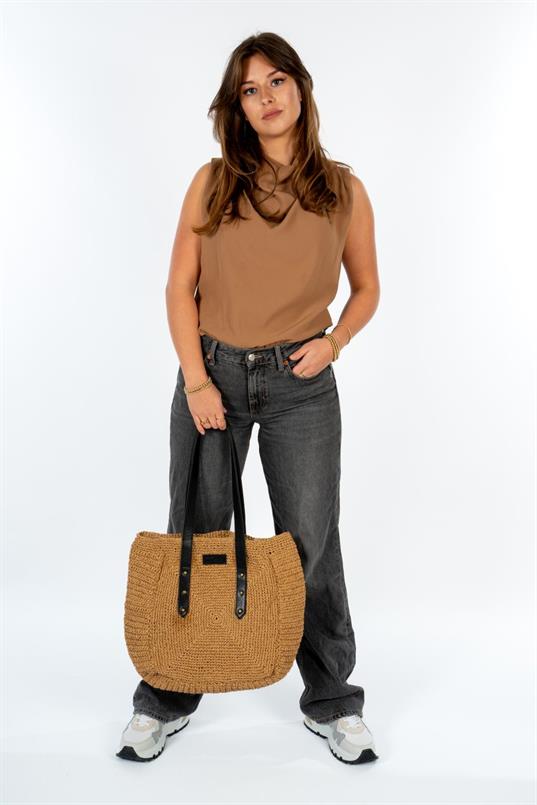 Raffia shopper corsica